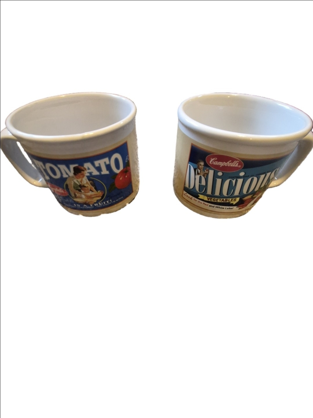 Campbell's White Tomato Soup Ceramic Mug - Set of 2 (2005)